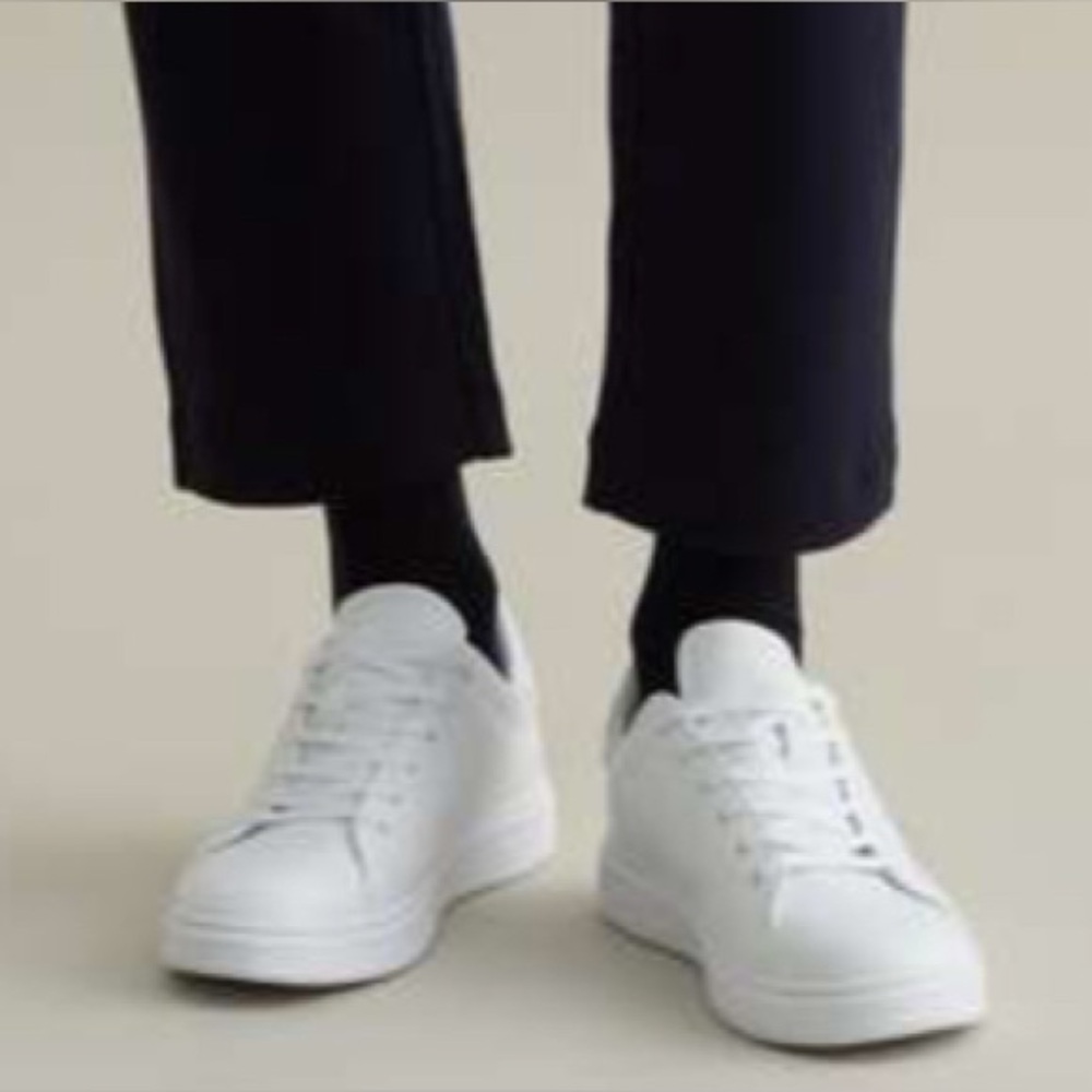 Piombo Mens White Sneakers - New In Box - Size 44 (US 10)